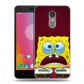 Дизайнерский силиконовый чехол для Lenovo K6 Губка Боб