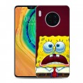 Дизайнерский пластиковый чехол для Huawei Mate 30 Губка Боб