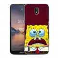 Дизайнерский силиконовый чехол для Nokia 1.3 Губка Боб