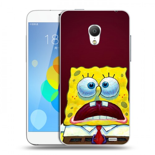 Дизайнерский силиконовый чехол для  Meizu MX3 Губка Боб