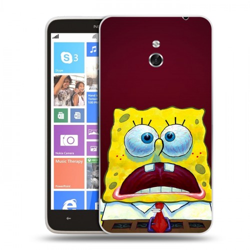 Дизайнерский пластиковый чехол для Nokia Lumia 1320 Губка Боб