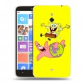 Дизайнерский пластиковый чехол для Nokia Lumia 1320 Губка Боб