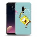 Дизайнерский пластиковый чехол для Meizu 15 Plus Губка Боб