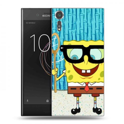 Дизайнерский пластиковый чехол для Sony Xperia XZs Губка Боб