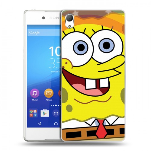 Дизайнерский пластиковый чехол для Sony Xperia Z3+ Губка Боб