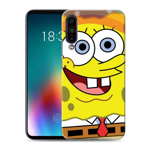 Дизайнерский силиконовый чехол для Meizu 16T Губка Боб