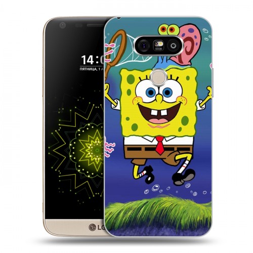 Дизайнерский пластиковый чехол для LG G5 Губка Боб