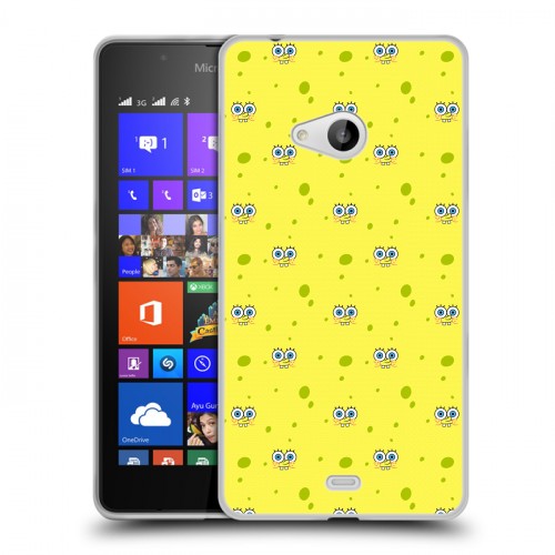 Дизайнерский пластиковый чехол для Microsoft Lumia 540 Губка Боб