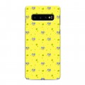 Дизайнерский силиконовый чехол для Samsung Galaxy S10 Губка Боб