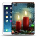 Дизайнерский силиконовый чехол для Ipad (2017) Новогодние свечки