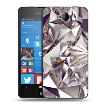 Дизайнерский силиконовый чехол для Microsoft Lumia 650 Кристаллы (на заказ)