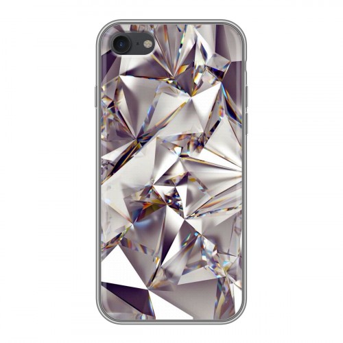 Дизайнерский силиконовый чехол для Iphone 7 Кристаллы