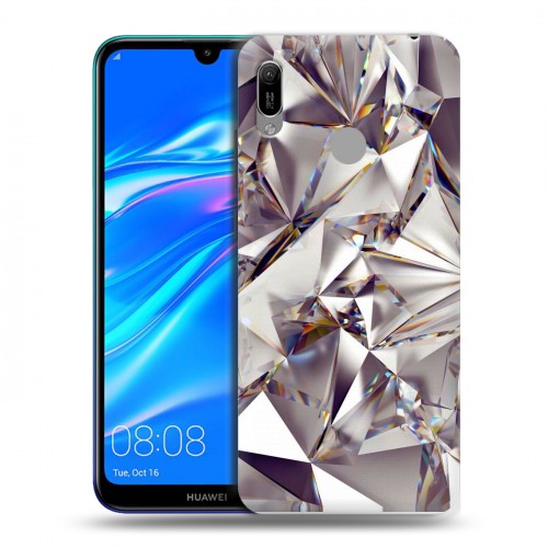 Дизайнерский пластиковый чехол для Huawei Y6 (2019) Кристаллы
