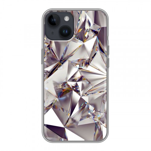 Дизайнерский пластиковый чехол для Iphone 14 Кристаллы