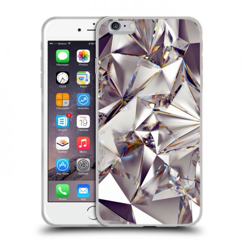 Дизайнерский силиконовый чехол для Iphone 6 Plus/6s Plus Кристаллы