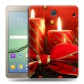 Дизайнерский силиконовый чехол для Samsung Galaxy Tab S2 8.0 Новогодние свечки