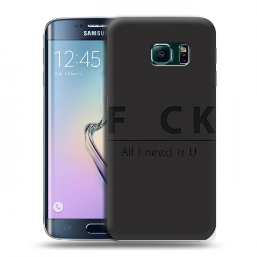 Дизайнерский пластиковый чехол для Samsung Galaxy S6 Edge Креатив дизайн