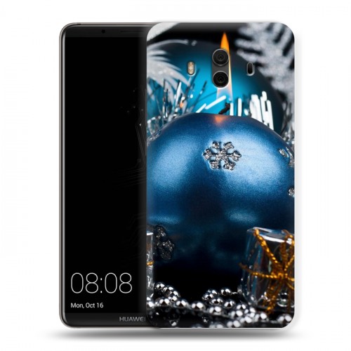 Дизайнерский пластиковый чехол для Huawei Mate 10 Новогодние свечки