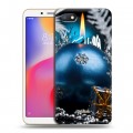 Дизайнерский пластиковый чехол для Xiaomi RedMi 6A Новогодние свечки