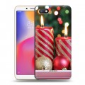 Дизайнерский пластиковый чехол для Xiaomi RedMi 6A Новогодние свечки