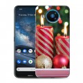 Дизайнерский силиконовый чехол для Nokia 8.3 Новогодние свечки