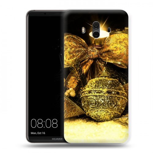 Дизайнерский пластиковый чехол для Huawei Mate 10 Новогодние свечки