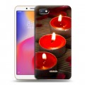 Дизайнерский пластиковый чехол для Xiaomi RedMi 6A Новогодние свечки