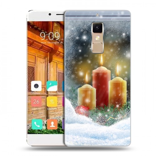 Дизайнерский пластиковый чехол для Elephone S3 Новогодние свечки