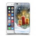 Дизайнерский силиконовый чехол для Iphone 6 Plus/6s Plus Новогодние свечки