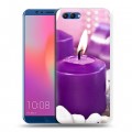 Дизайнерский пластиковый чехол для Huawei Honor View 10 Новогодние свечки