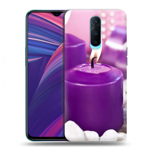 Дизайнерский пластиковый чехол для OPPO RX17 Pro Новогодние свечки