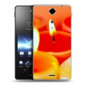 Дизайнерский пластиковый чехол для Sony Xperia TX Новогодние свечки