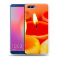 Дизайнерский пластиковый чехол для Huawei Honor View 10 Новогодние свечки