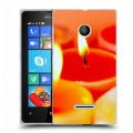 Дизайнерский пластиковый чехол для Microsoft Lumia 435 Новогодние свечки