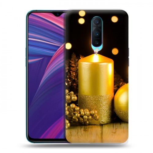 Дизайнерский пластиковый чехол для OPPO RX17 Pro Новогодние свечки