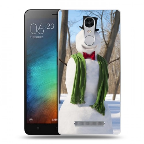 Дизайнерский пластиковый чехол для Xiaomi RedMi Note 3 Снеговики