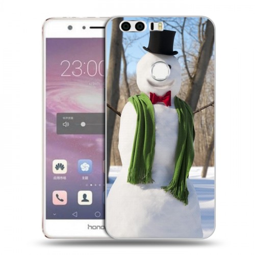 Дизайнерский пластиковый чехол для Huawei Honor 8 Снеговики