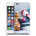 Дизайнерский силиконовый чехол для Iphone 6 Plus/6s Plus Снеговики