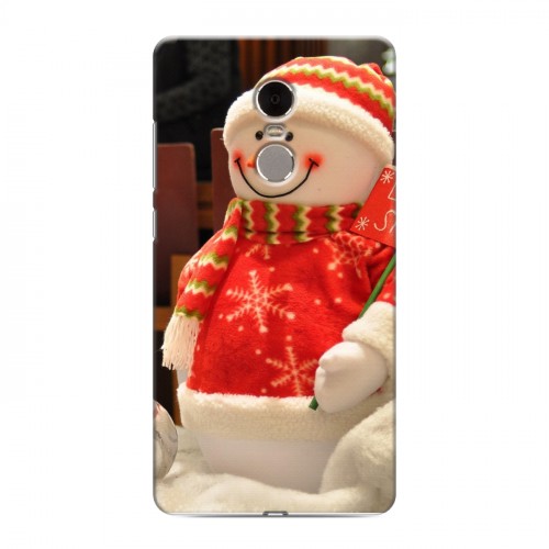 Дизайнерский пластиковый чехол для Xiaomi RedMi Note 4 Снеговики