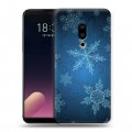 Дизайнерский пластиковый чехол для Meizu 15 Plus Снежинки