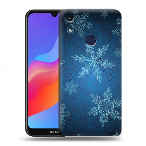 Дизайнерский пластиковый чехол для Huawei Honor 8A Снежинки