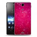 Дизайнерский пластиковый чехол для Sony Xperia TX Снежинки