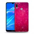 Дизайнерский пластиковый чехол для Huawei Y6 (2019) Снежинки