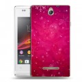 Дизайнерский пластиковый чехол для Sony Xperia E Снежинки