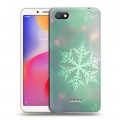 Дизайнерский пластиковый чехол для Xiaomi RedMi 6A Снежинки