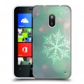 Дизайнерский пластиковый чехол для Nokia Lumia 620 Снежинки