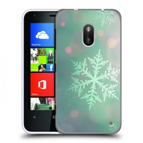 Дизайнерский пластиковый чехол для Nokia Lumia 620 Снежинки