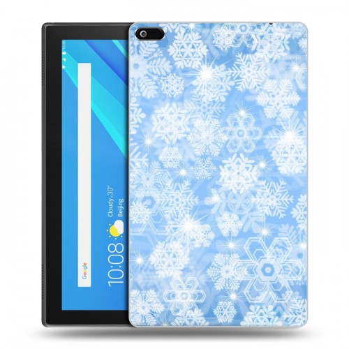 Дизайнерский силиконовый чехол для Lenovo Tab 4 8 Снежинки
