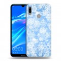 Дизайнерский пластиковый чехол для Huawei Y6 (2019) Снежинки