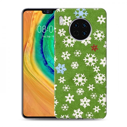 Дизайнерский пластиковый чехол для Huawei Mate 30 Снежинки